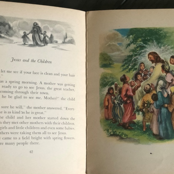 Rare VTG '47 Jesus & His Friends~Mary A. Jones HC Book Illustrated Rand McNally - Picture 12 of 16